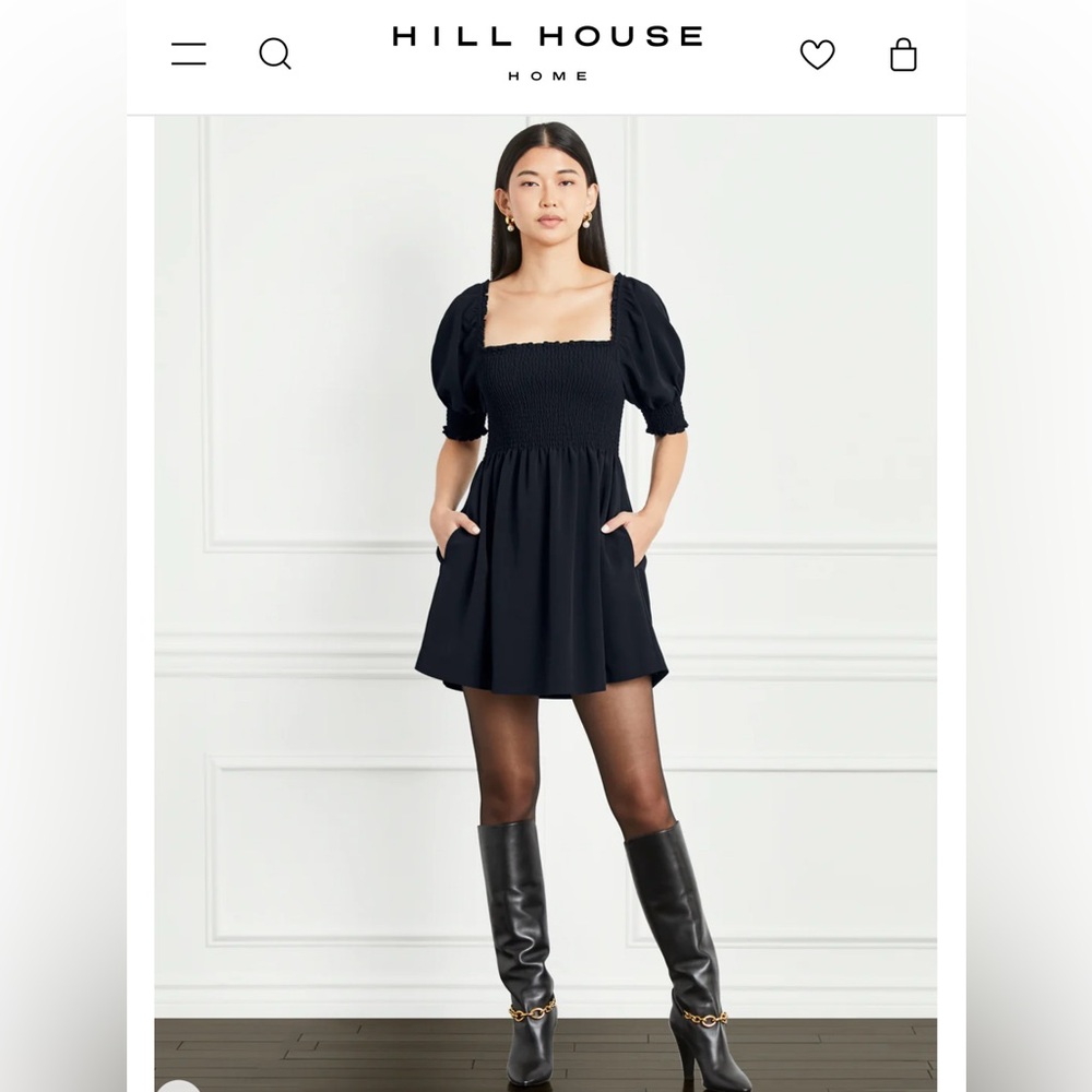 NWT HILL HOUSE ATHENA NAP DRESS Sz XXL black